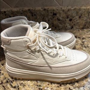 Reebok Off-White High-Top Sneakers